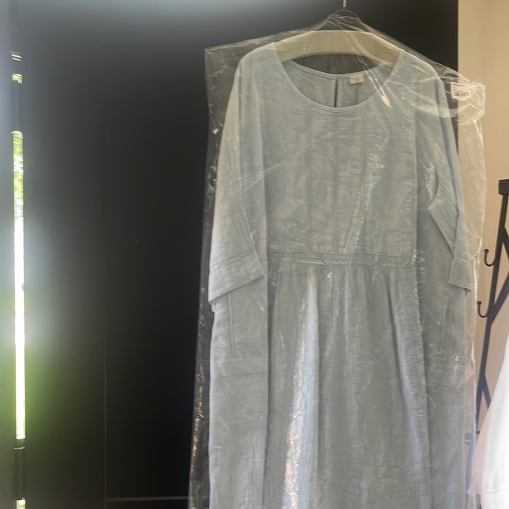 Poetry long dress summer denim blue